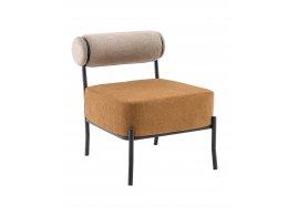 Кресло Ponpoun бежевый терракотовый