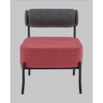 Кресло Ponpoun тёмно-серый бордо