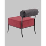 Кресло Ponpoun тёмно-серый бордо