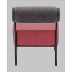 Кресло Ponpoun тёмно-серый бордо