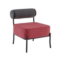 Кресло Ponpoun тёмно-серый бордо