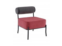 Кресло Ponpoun тёмно-серый бордо