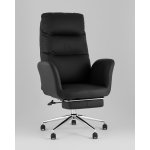 Кресло руководителя TopChairs Solid NC с оттоманкой черный