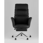 Кресло руководителя TopChairs Solid NC с оттоманкой черный