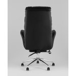 Кресло руководителя TopChairs Solid NC с оттоманкой черный