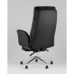 Кресло руководителя TopChairs Solid NC с оттоманкой черный