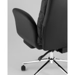 Кресло руководителя TopChairs Solid NC с оттоманкой черный