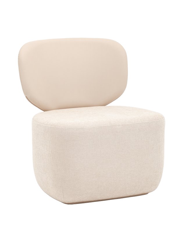 Кресло Спейс спинка экокожа, сиденье шенилл бежевый Кресло Спейс спинка экокожа, сиденье шенилл бежевый