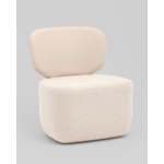 Кресло Спейс спинка экокожа, сиденье шенилл бежевый Кресло Спейс спинка экокожа, сиденье шенилл бежевый