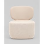 Кресло Спейс спинка экокожа, сиденье шенилл бежевый Кресло Спейс спинка экокожа, сиденье шенилл бежевый