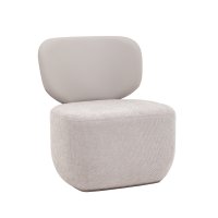 Кресло Спейс спинка экокожа, сиденье шенилл светло-серый