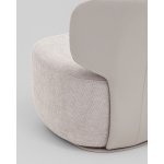 Кресло Спейс спинка экокожа, сиденье шенилл светло-серый