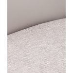 Кресло Спейс спинка экокожа, сиденье шенилл светло-серый