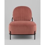 Кресло Стоун велюр рельефный коралловый