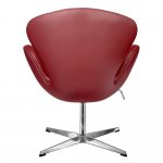 Кресло SWAN STYLE CHAIR красный, натуральная кожа