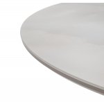 Стол БОНЖУР 100 ОНИКС БЕЖЕВЫЙ, стекло / ЛАТТЕ каркас М-City