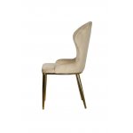Стул обеденный Констанция TW-1163, бежевый/золото