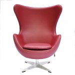 Кресло EGG STYLE CHAIR красный, натуральная кожа Кресло EGG STYLE CHAIR красный, натуральная кожа