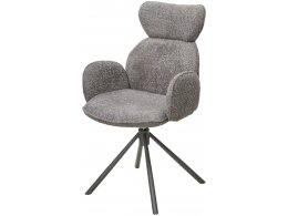 Стул VARDY 360 град.поворот. Темно-серый  букле XD841-16 / Серый, ®DISAUR