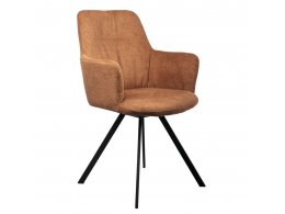 Стул Grant терракотовый шенил на поворотном механизме