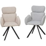 Стул LONG 360 град. поворот. NS10 Серый, букле / черный каркас, М-City