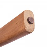 Стул Rich рогожка латте с ножками цвета орех