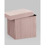 Пуф складной с ящиком Store Square пыльно-розовый