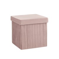 Пуф складной с ящиком Store Square пыльно-розовый