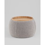 Пуф-столик Люкке с ящиком серый