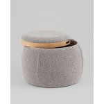 Пуф-столик Люкке с ящиком серый