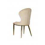 Стул обеденный Констанция TW-1163, бежевый/золото