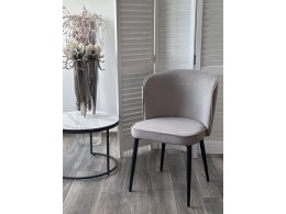 Стул МИЛАНО B22 Серый, велюр / черный каркас, М-City