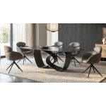 Стул ГУННАР (GUNNAR) 360 град, цвет СЕРЫЙ VEGA-88 / MIAMI-459, ткань / ЧЕРНЫЙ каркас, ®DISAUR Стул ГУННАР (GUNNAR) 360 град, цвет СЕРЫЙ VEGA-88 / MIAMI-459, ткань / ЧЕРНЫЙ каркас, ®DISAUR