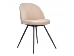 Стул Vivian латте с черными ножками Стул Vivian латте с черными ножками
