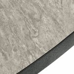 Стол Rudolf круглый раскладной 100-130x100x75см, Бетон слюда, чёрный