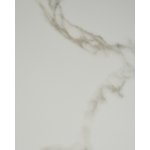 Стол круглый Терралино D90 верх керамика белый матовый, основание металл белый