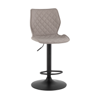 Стул барный Dome экокожа серый