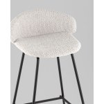 Стул барный Nita букле светло-серый