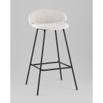 Стул барный Nita букле светло-серый