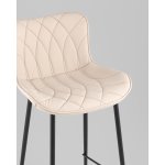 Стул полубарный Vault экокожа светло-серый