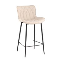 Стул полубарный Vault экокожа светло-серый