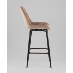 Стул барный Флекс с поворотным механизмом велюр капучино