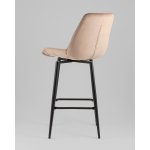 Стул барный Флекс с поворотным механизмом велюр капучино