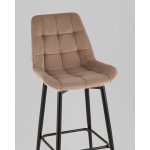 Стул барный Флекс с поворотным механизмом велюр капучино