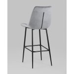 Стул барный Флекс велюр серый 2 шт