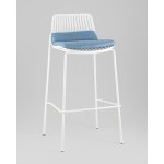 Стул барный Louran с подушкой белый