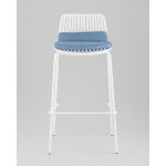 Стул барный Louran с подушкой белый