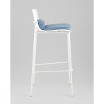 Стул барный Louran с подушкой белый