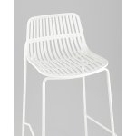 Стул барный Louran с подушкой белый