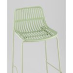 Стул барный Louran с подушкой зелёный